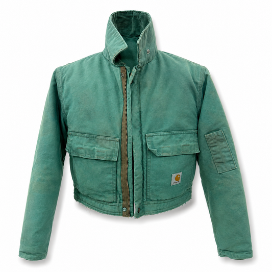 Vintage Carhartt Cropped Jacket | Green | Medium | One of One