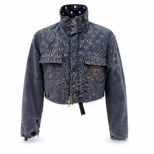 Vintage Carhartt Cropped Jacket | Blue | Medium | One of One