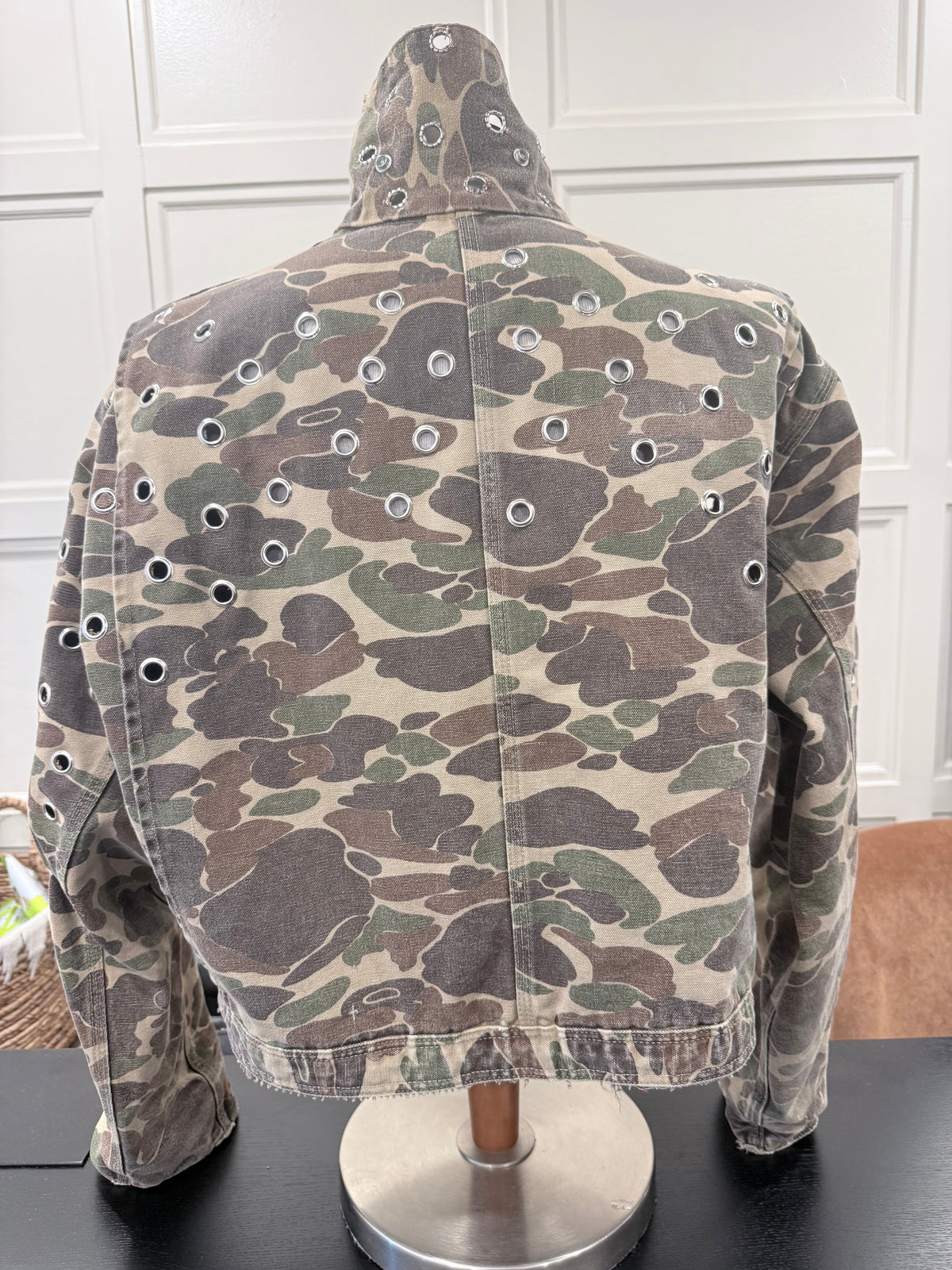 Vintage Carhartt Cropped Jacket | Camo | X-Large | One of One