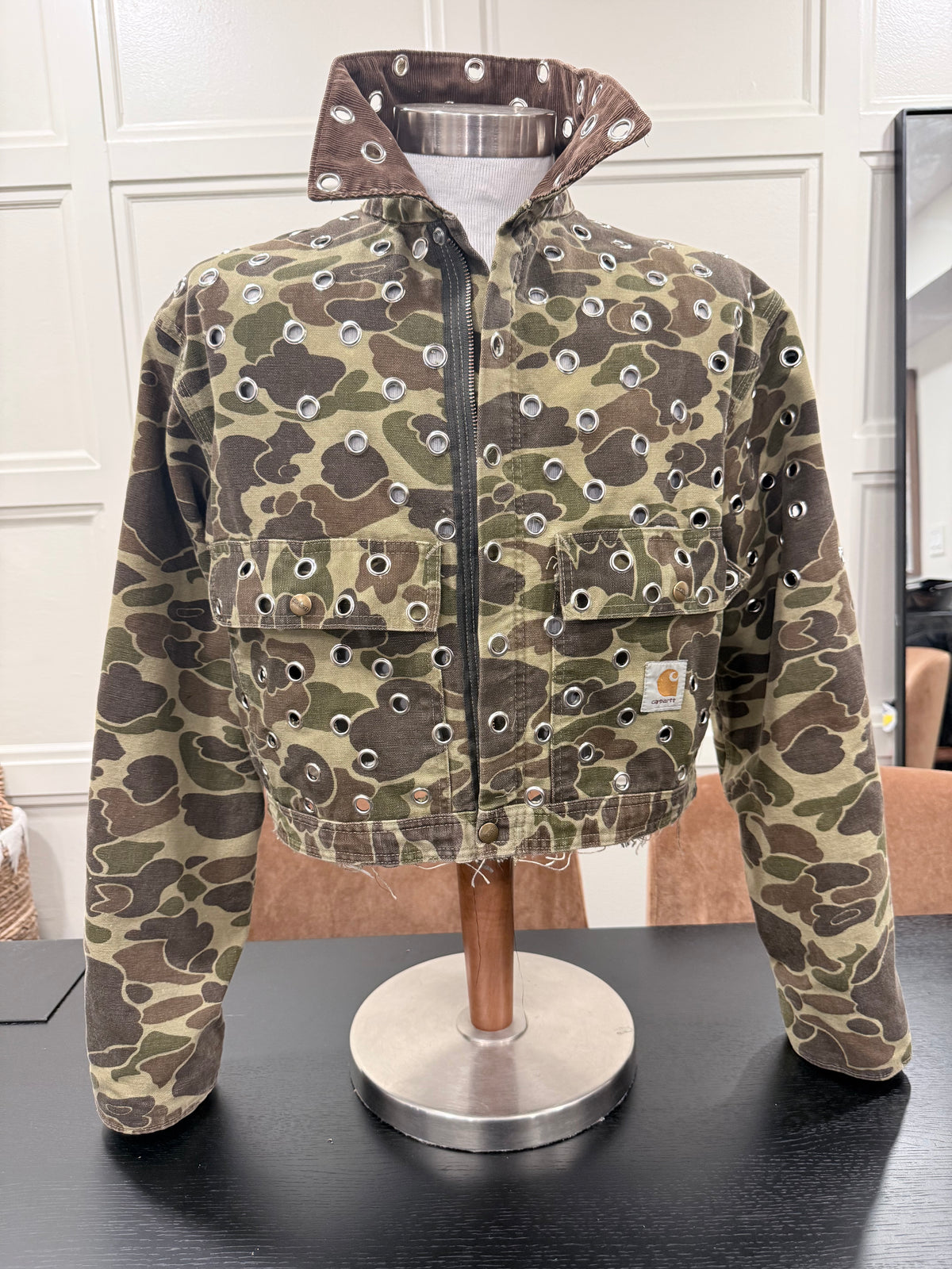 Vintage Carhartt Cropped Jacket | Camo | Medium | One of One