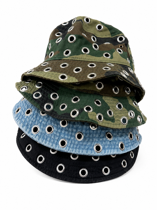Eyelet Bucket Hat | One Size