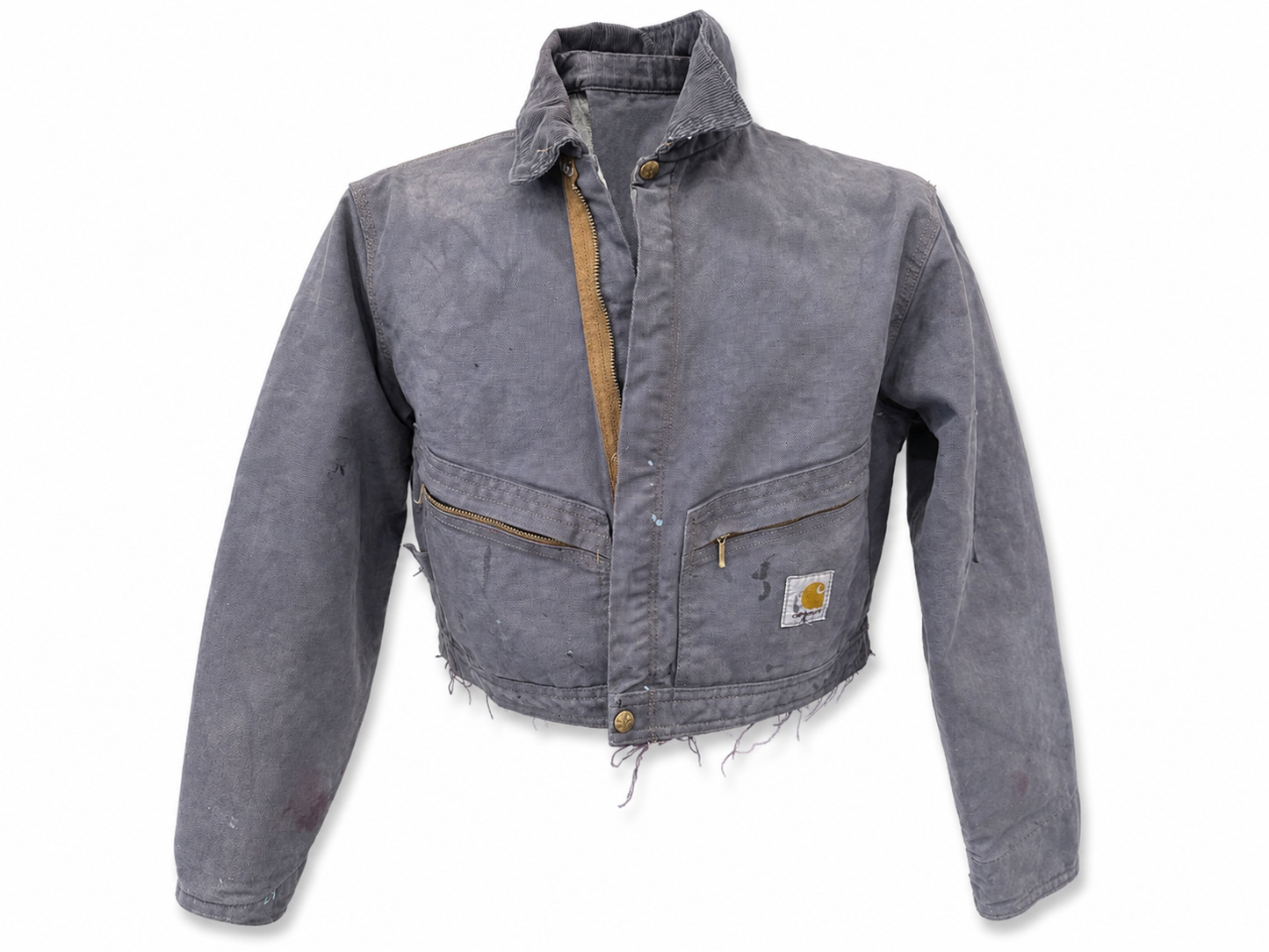 Vintage Carhartt Cropped Jacket | Gray | Medium | One of One