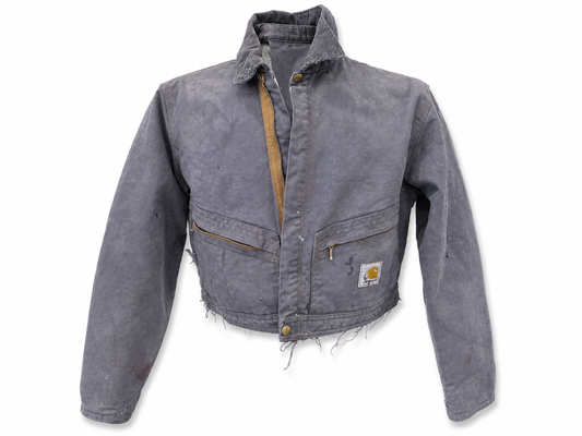 Vintage Carhartt Cropped Jacket | Gray | Medium | One of One