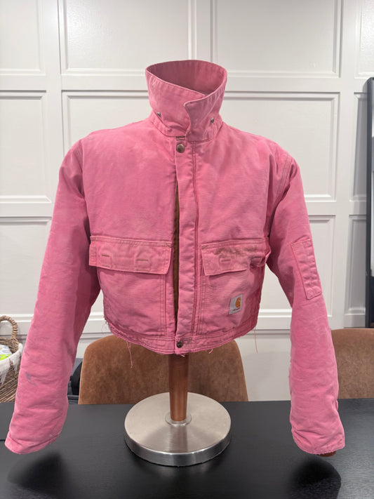 Vintage Carhartt Cropped Jacket | Pink | Large | One of One