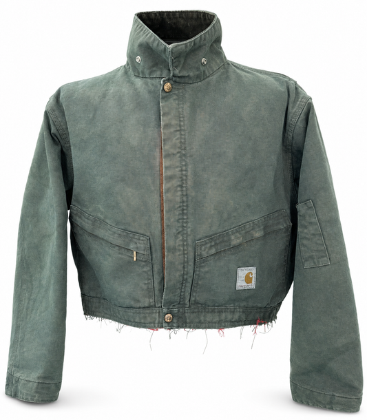Vintage Carhartt Cropped Jacket | Dark Green | Large | One of One