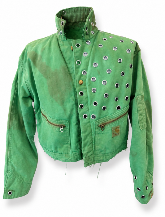 Vintage Carhartt Cropped Jacket | Green | Large | One of One